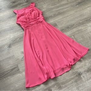 Connected | Pink Satin Halter Dress